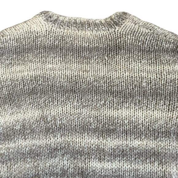 Derek Lam 10 Crosby Sz M Wool Alpaca Blend Chunky Knit Oversized Cardigan Cream - Picture 11 of 16